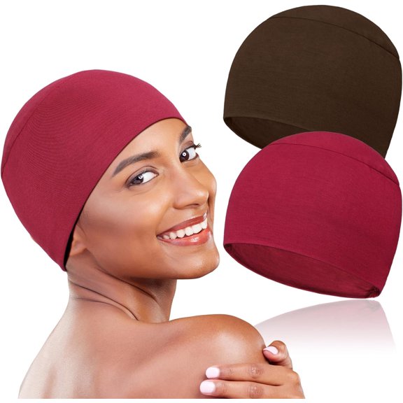2 Pcs Soft Chemo Headwear for Women, Lightweight Hair Cap for Sleep Chemo Caps Sleeping Cap for Hair Loss