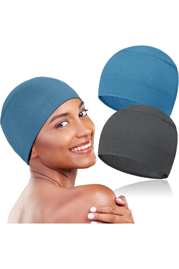 2 Pcs Soft Chemo Headwear for Women, Lightweight Hair Cap for Sleep Chemo Caps Sleeping Cap for Hair Loss