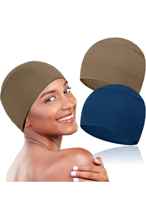 2 Pcs Soft Chemo Headwear for Women, Lightweight Hair Cap for Sleep Chemo Caps Sleeping Cap for Hair Loss