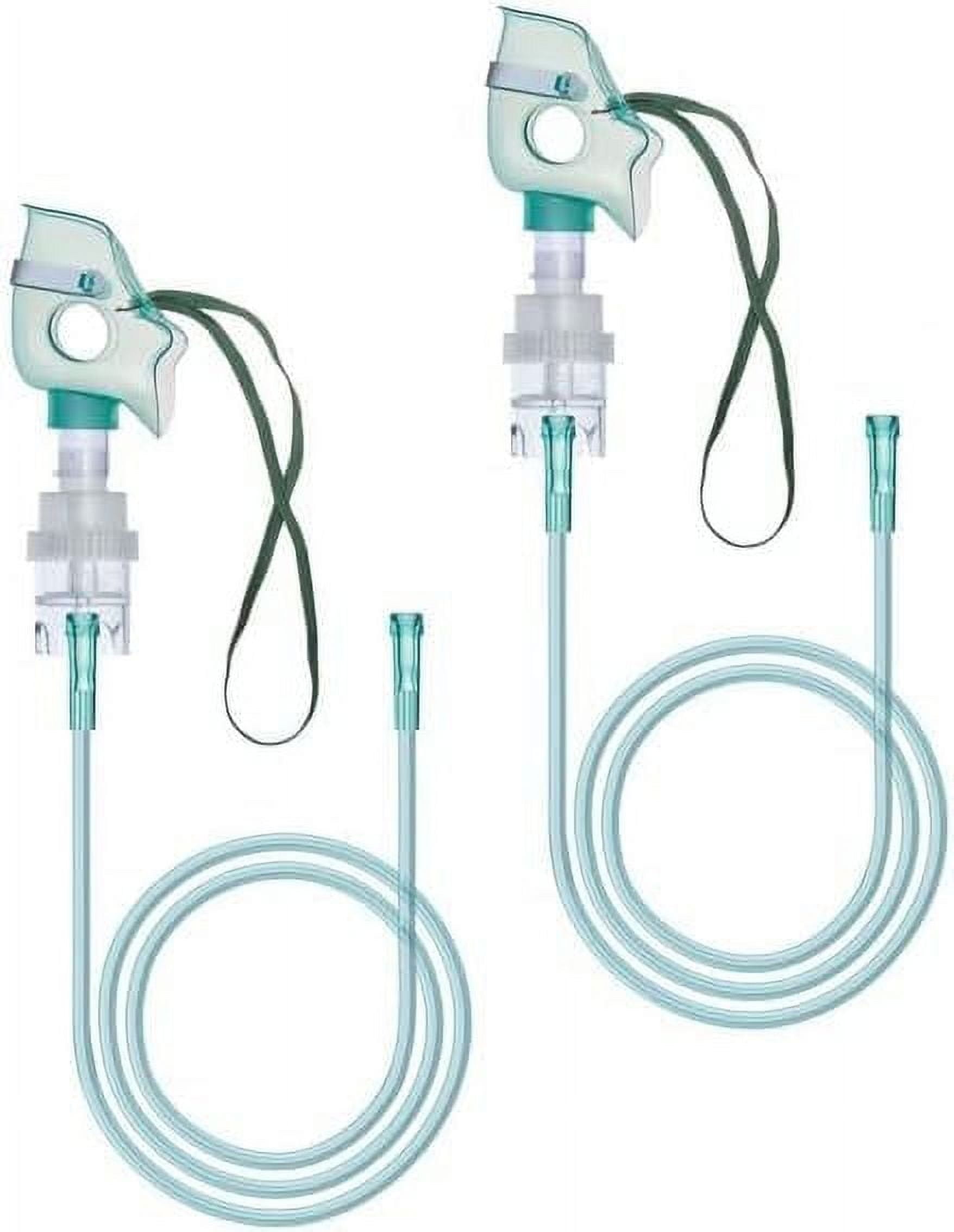 2/Pcs Soft & Flexible Oxygen Mask with Cup Standard Tube Adult