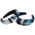 2 Pcs Soft Wide Headbands Printed Accessories for Women and Girls