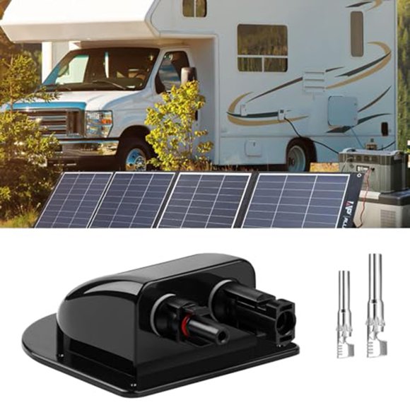 2 Pcs Solar Cable Ducts,Waterproof Abs Roof Junction Box For Motorhomes Caravans Mingyiq Inc