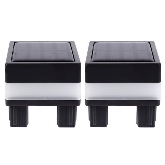 2 Pcs Solar Light Backyard Light Solar Post Lights Security Lights Solar Column Lights Solar Post Lamp Outdoor Plastic