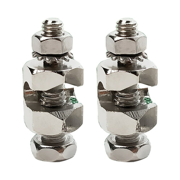 2 Pcs Solar Panel Photovoltaic Ground Lug Fasteners Clips Cable Clamps for Solar Mounting Easy Installation