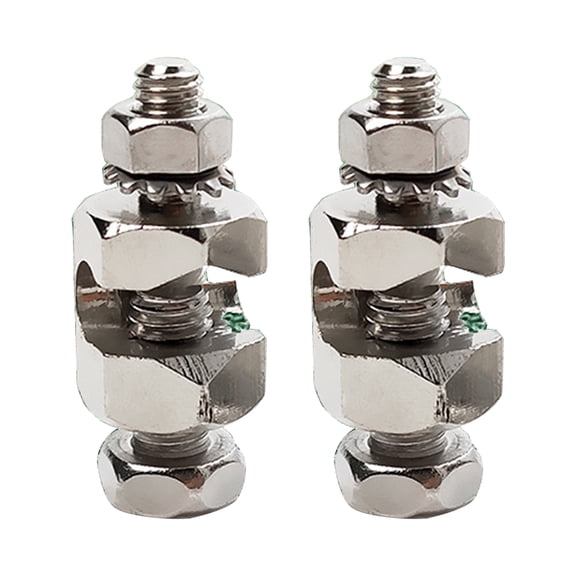 2 Pcs Solar Panel Photovoltaic Ground Lug Fasteners Clips Cable Clamps for Solar Mounting System Easy Installation