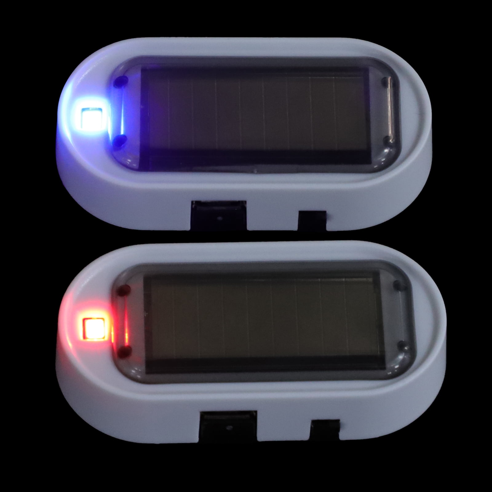 2 Pcs Solar Warning Light Cars Rechargeable Light Car Warning Signs