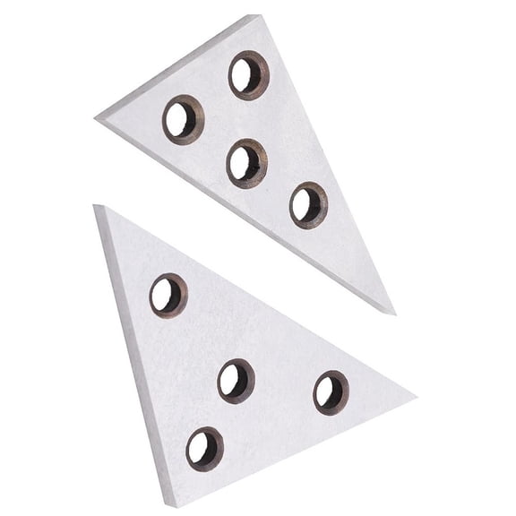2 Pcs Solid Angle Plates Angle Block Gauge 30-60-90 & 45-45-90 Precision Tool