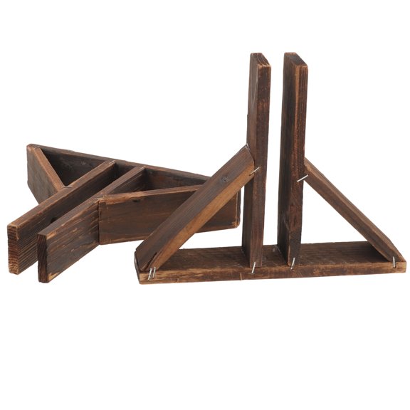2 Pcs Wood Fence Base Support Barrier Parts for Lattice Fence Practical Outdoor Garden Fence Supplies