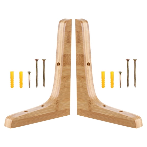 2 Pcs Solid Wood Flower Stand Wooden Shelf Bracket Triangle Shelf Brackets Wood Shelf Bracket Shelf Support Bracket