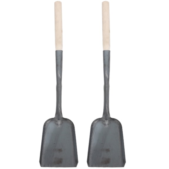 2 Pcs Soot Shovel Fireplace Dustpan Household Ash Shovel BBQ Shovel Outdoor Sand Shovel Coal Shovel