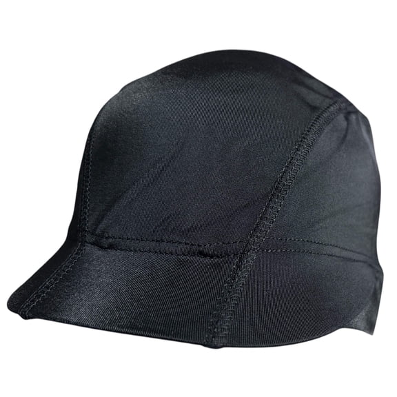 12 Pcs, Spandex Elastic Dome Cap Biker Headwear Sweatband with Visor.