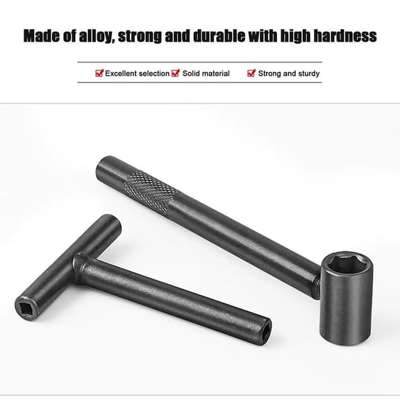 2 Pcs Spanner Wrench Motorcycle Valve Adjustment Tool Square Hexagonal Hardware