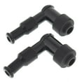 thumbnail image 1 of 2-Pcs Spark Plug Boot Cap Covers Resistor 90 Degree Fit for ATV Motorcycle, 1 of 4
