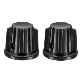 2 Pcs Speaker Control Knob Power Amplifier Knob 24mm Dia Rotary Knobs for 6mm Dia. Shaft Potentiometer with Set Screw