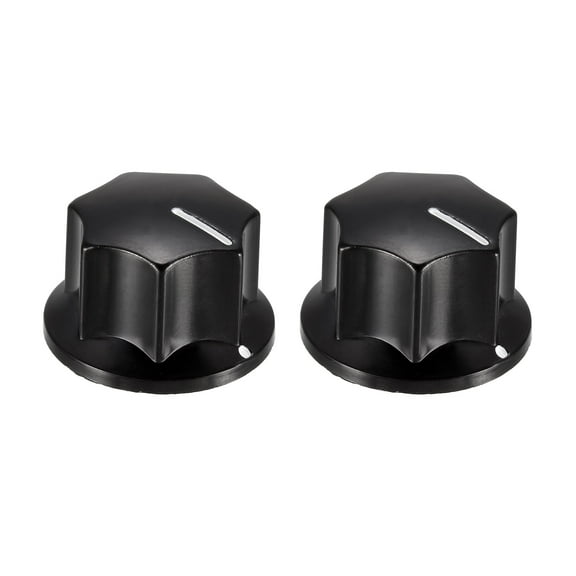 2 Pcs Speaker Control Knob Power Amplifier Knob 27mm Dia. Rotary Knobs for 6mm Dia. Shaft Potentiometer