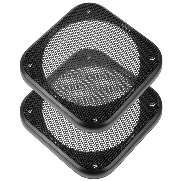 2 Pcs Speaker Grille Mini Speaker Speakers Speaker Grill Mesh Square Car Speaker Covers Subwoofer Grill