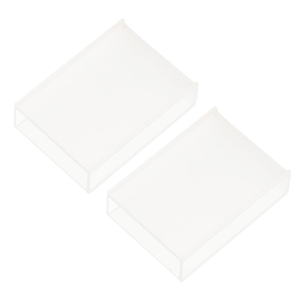 2 Pcs Spectrophotometer Cuvette Cuvettes Spectrometer Glass Cell