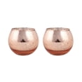 thumbnail image 1 of 2 Pcs Spherical Glass Candle Holders – Decorative Christmas Candle Cups with Classic Holiday Patterns – Aromatherapy or Tabletop Candlelight Decor for Dinner, Home, Gifts, 1 of 5