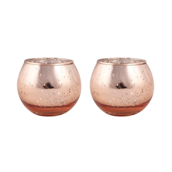 2 Pcs Spherical Glass Candle Holders – Decorative Christmas Candle Cups with Classic Holiday Patterns – Aromatherapy or Tabletop Candlelight Decor for Dinner, Home, Gifts