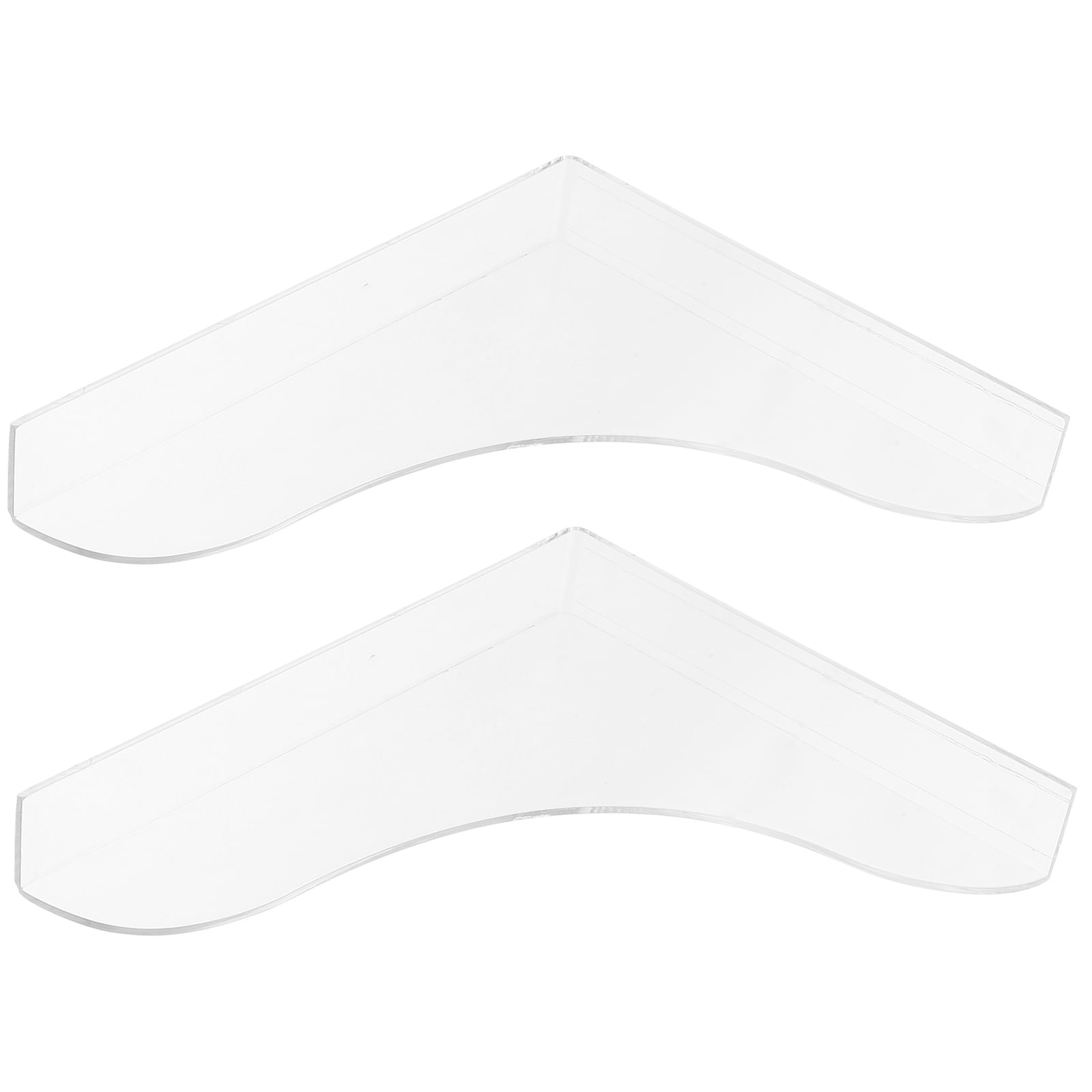 2 Pcs Durable Acrylic Splash Guard for Bathtub & Shower, Transparent