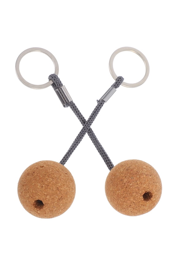 Fishing Floating Design Keychain Buoyant Multi 2Pcs Cork