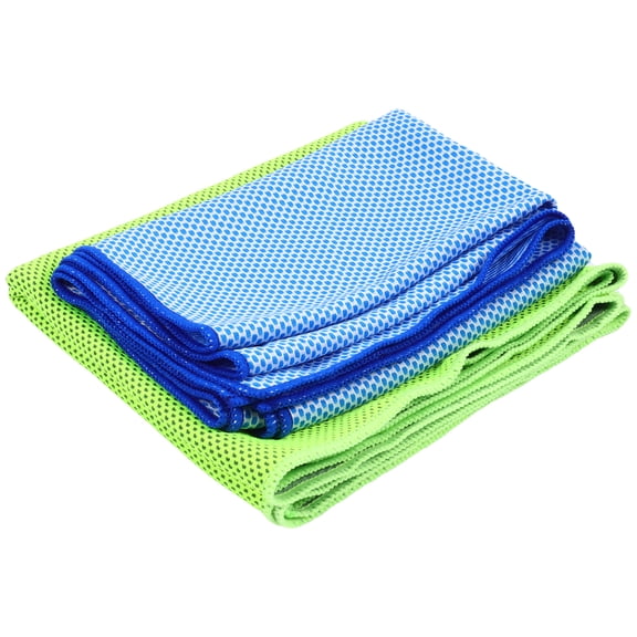 WHAMVOX Blue Quickdrying Sports Towel Made of Breathable Polyester Perfect for Home Use Cooling Scarf 12x36 Inches
