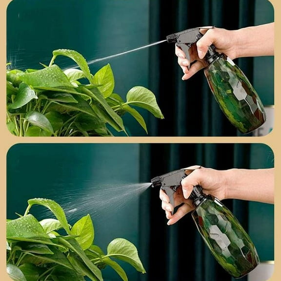 2 Pcs Spray Bottles, 600ML/20 oz Empty Water Spray Bottles, Plastic Reusable Adjustable Mist Sprayer Squirt Bottles Containers Refillable for Cleaning Solutions, Gardening, Plants(Green)