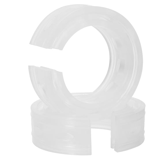 WRISTBIQUE Round Spring Bumper Buffers White 2Pcs 5.1X5.1in