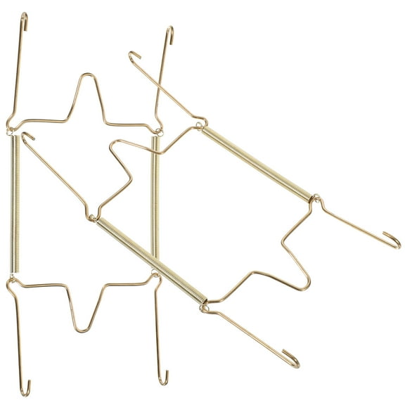 FUEENIRVA Set of 2 Golden U-Shaped Wall Hangers for Stylish Home Decoration and Organization