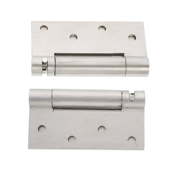 2 Pcs Cabinet Hinges Kitchen Furniture Soft Close Self Closing Spring Stainless Steel Automatic