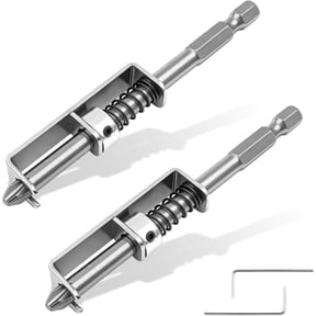 2 Pcs Spring-loaded Screw Holder Bit, Universal Screwdriver Bit with Screw Gripper, Anti-drop Screw Retaining Tool for Electricians, Mechanics and DIY Home Repairs
