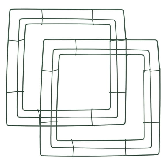 2 Pcs Square Garland Home Decor Flower Decor Frame DIY Wreath Frame Garland DIY Rings Wall Decor Wreath Ring