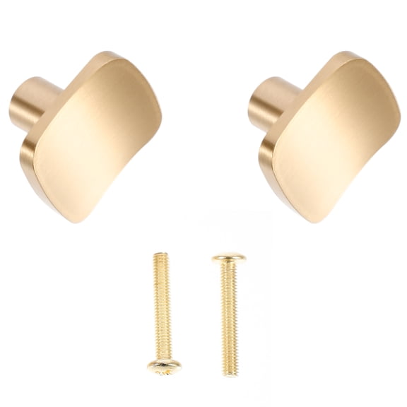 NICERIO Premium Brass Golden Pull Handle, Strong and Stylish for Furniture 2Pcs
