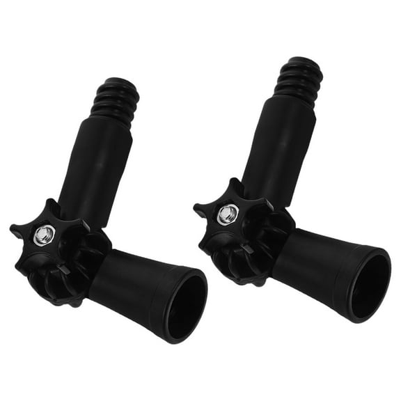 2 Pcs Squeegee Adapter Angle Adaptor for Extension Pole Black