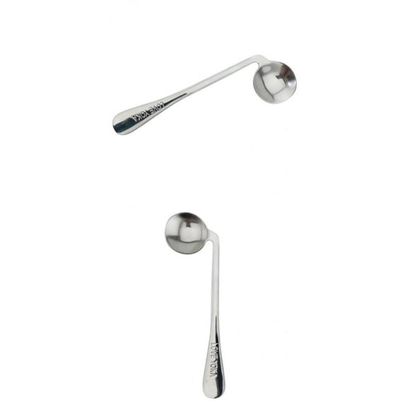 2 Pcs Stainless Angled Spoon for Elderly Disabled Eating
