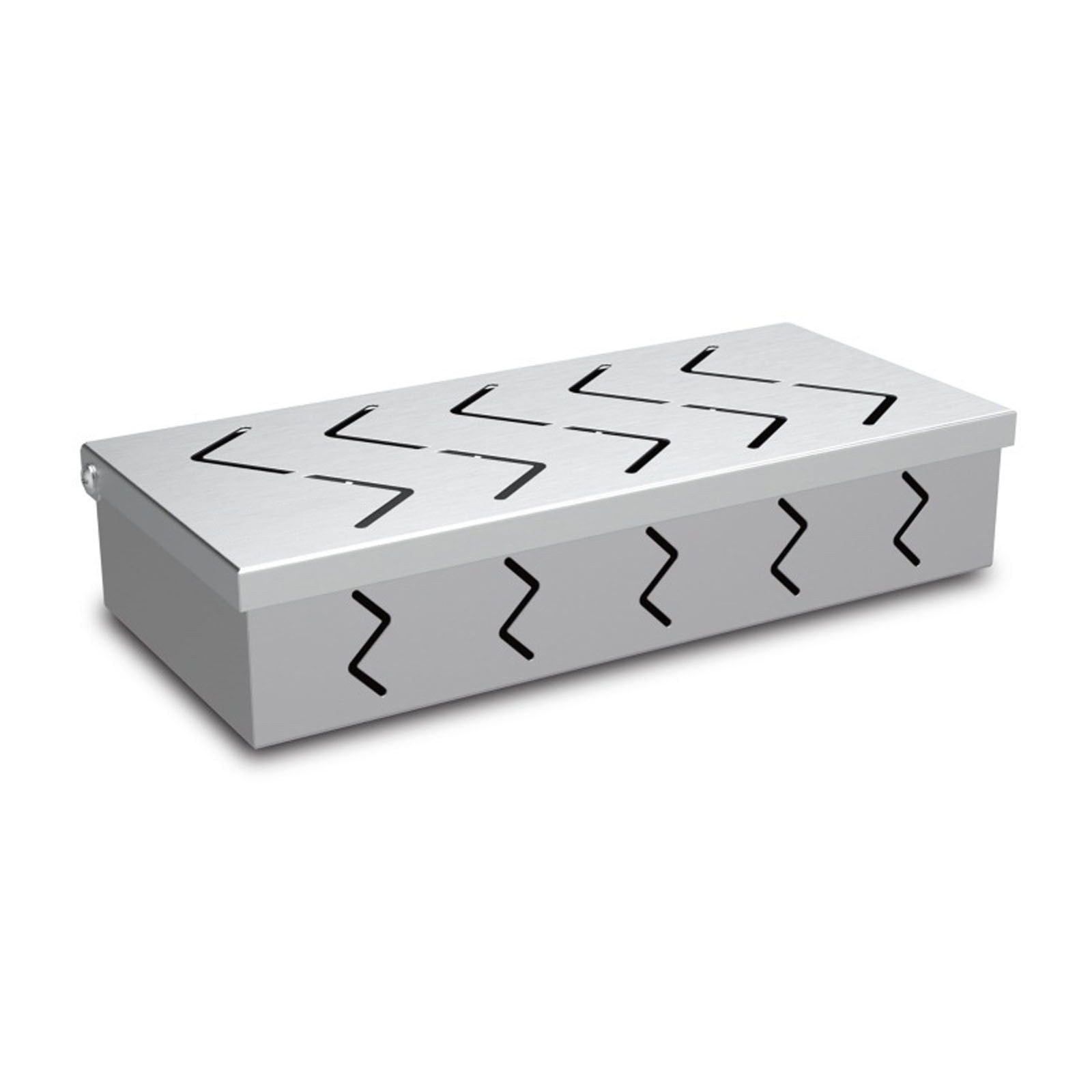 Scatola Affumicatura Per BBQ Kitchen Craft Acciaio Inox | 22,5 X 9 X 4 Cm Per Carbone E Gas