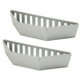 2 Pcs Stainless Steel Charcoal Basket Holder for Grilling Contoured