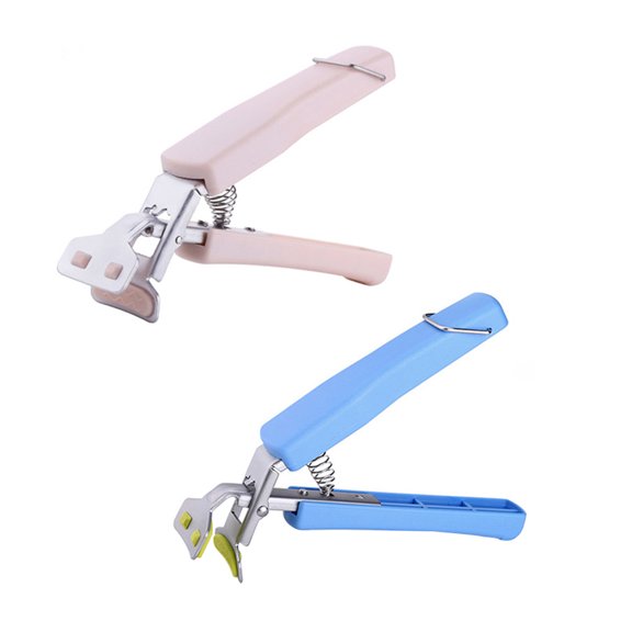 NIAIZEK 2Pcs Pan Bowl Gripper with Rust Resistant Stainless Steel Front and Anti Skid ABS Handle