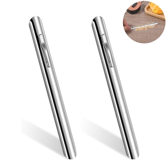 2 Pcs Silver Stainless Steel Table Crumber,Compact Pocket Clip Crumb Sweeper for Restaurant & Home Dining Use Easy-Clean Tool for Tables,Tablecloths,Servers and Families Topboutique