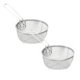 thumbnail image 1 of 2 Pcs Stainless Steel Deep Fry Baskets with Handle, Multifunctional Fryer Basket, Round Wire Mesh Fry Basket for Frying, Serving Food, 1 of 9