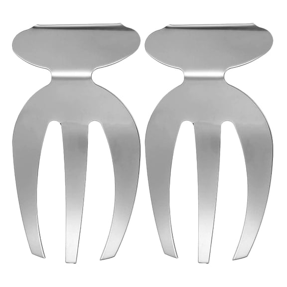 DEEPCRAFF 2Pcs Stainless Steel Salad Hands for Elegant Serving and Easy Cleaning Kitchen Tool