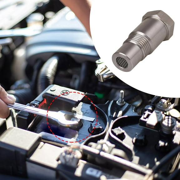 2 Pcs Stainless Steel Extension Pipe Fitting, Car Cooling Water Temperature Sensor Adapter, Engine Conversion Connector - 1.83Inch Stainless Steel Extension Filter Connector
