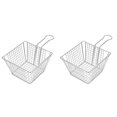 thumbnail image 1 of 2 Pcs Stainless Steel Frying Basket Strainer Filter Mesh Deep Fryer Practical Household French Fries, 1 of 6
