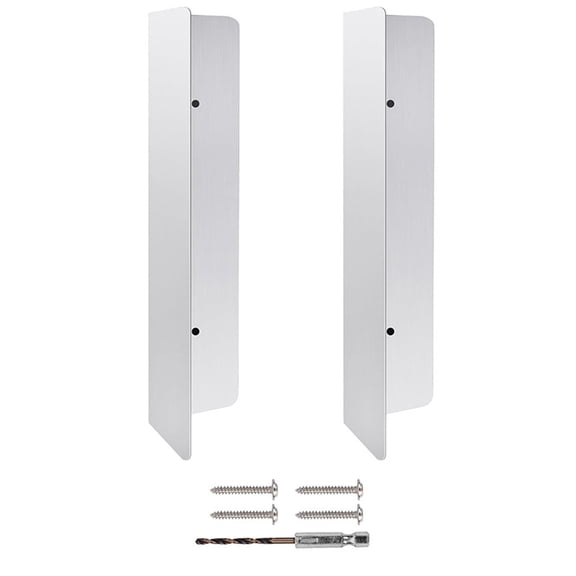 2 Pcs Stainless Steel Garage Door Mouse Guard Garage Door Side Seal Keep Prevent Rats Mice Snake Fallen Leaves Out Sunscreen Moisture Proof Permanent Fix Suitable for Residential Commercial