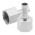thumbnail image 1 of 2 Pcs Stainless Steel Hose Barb Fitting, 1/2" to 3/8" FNPT Air Hose Barb Connectors, Stainless Steel Pipe Fittings for Air, Fuel, Gas, Water, 1 of 7