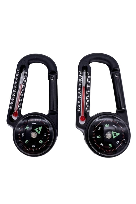 2 Pcs Stainless Steel Keychain Pocket Clip Portable Hanging Buckle Key Rings Holder Waist Clip for Men Women Durable