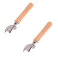thumbnail image 1 of 2 Pcs Stainless Steel Kitchen Utensil, Multifunctional Lid Remove Side Cut Manual Can Opener with Wood Handle, Vintage Can Opener for Beer Bottle Household Kitchen Gadget, 1 of 8