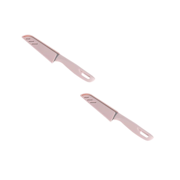 2 Pcs Stainless Steel Paring Knife Paring Knives Ultra Sharp Vegetable and Fruit Knife with Sheath Cover Rust Proof Stain Resistant Steel Small Kitchen Knife Peeling Knives, 8.3 Inch, Pink