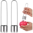 thumbnail image 1 of 2 Pcs Stainless Steel Pepper Seed Corer Remover, Multifunctional Fruit and Vegetable Core Remover, Red Pepper Core Removers for Red Bell Peppers, Fruit and Vegetable, 1 of 4