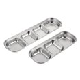 thumbnail image 1 of 2 Pcs Stainless Steel Plate Squirrel Feeders Cat Food Hamster Nut Tray, 1 of 6